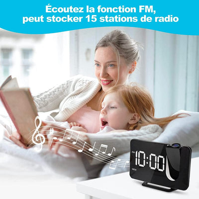 Réveil Projecteur - Radio FM