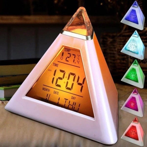 7 Color Pyramid Alarm Clock