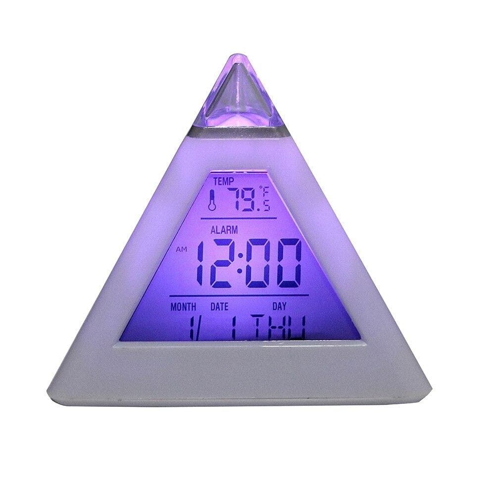 7 Color Pyramid Alarm Clock