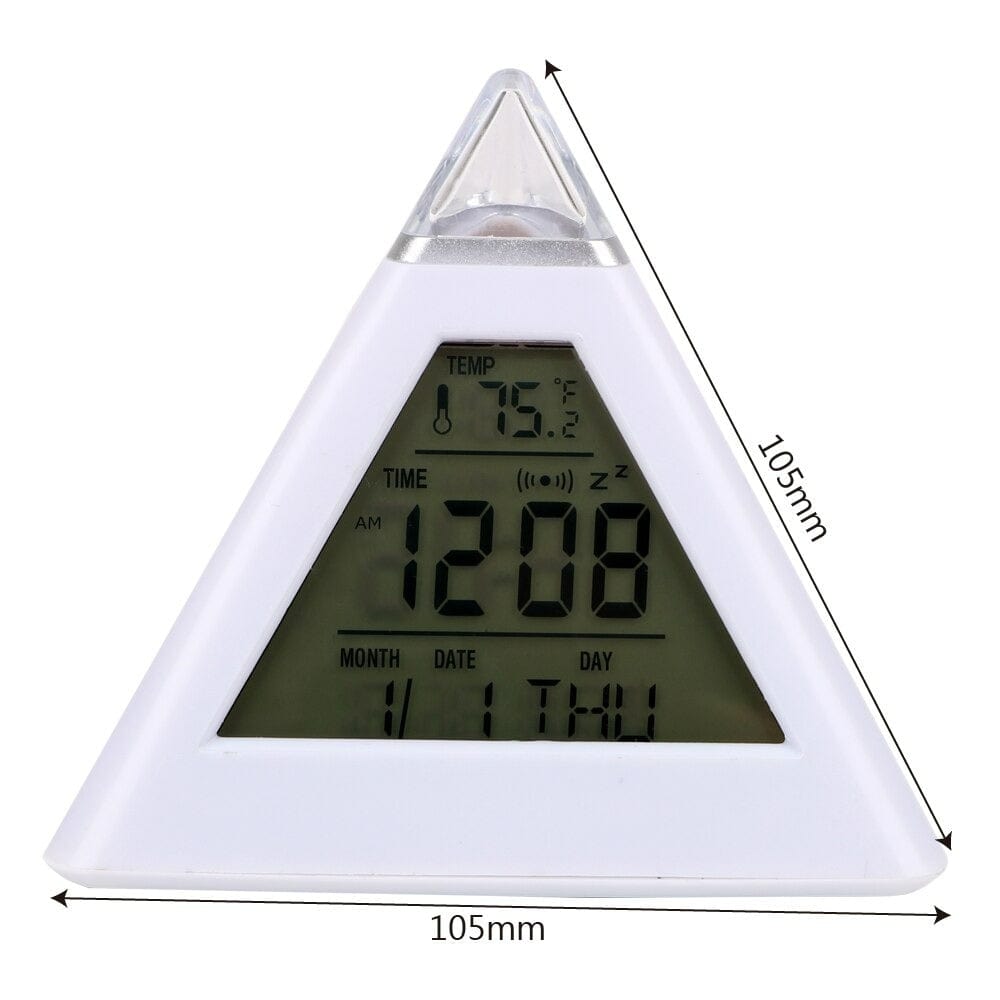 7 Color Pyramid Alarm Clock