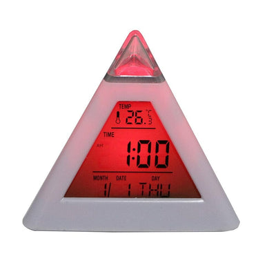 7 Color Pyramid Alarm Clock