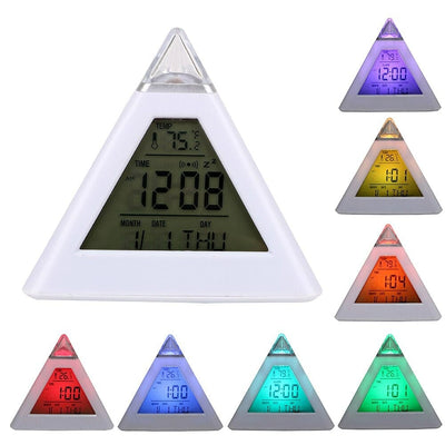 7 Color Pyramid Alarm Clock