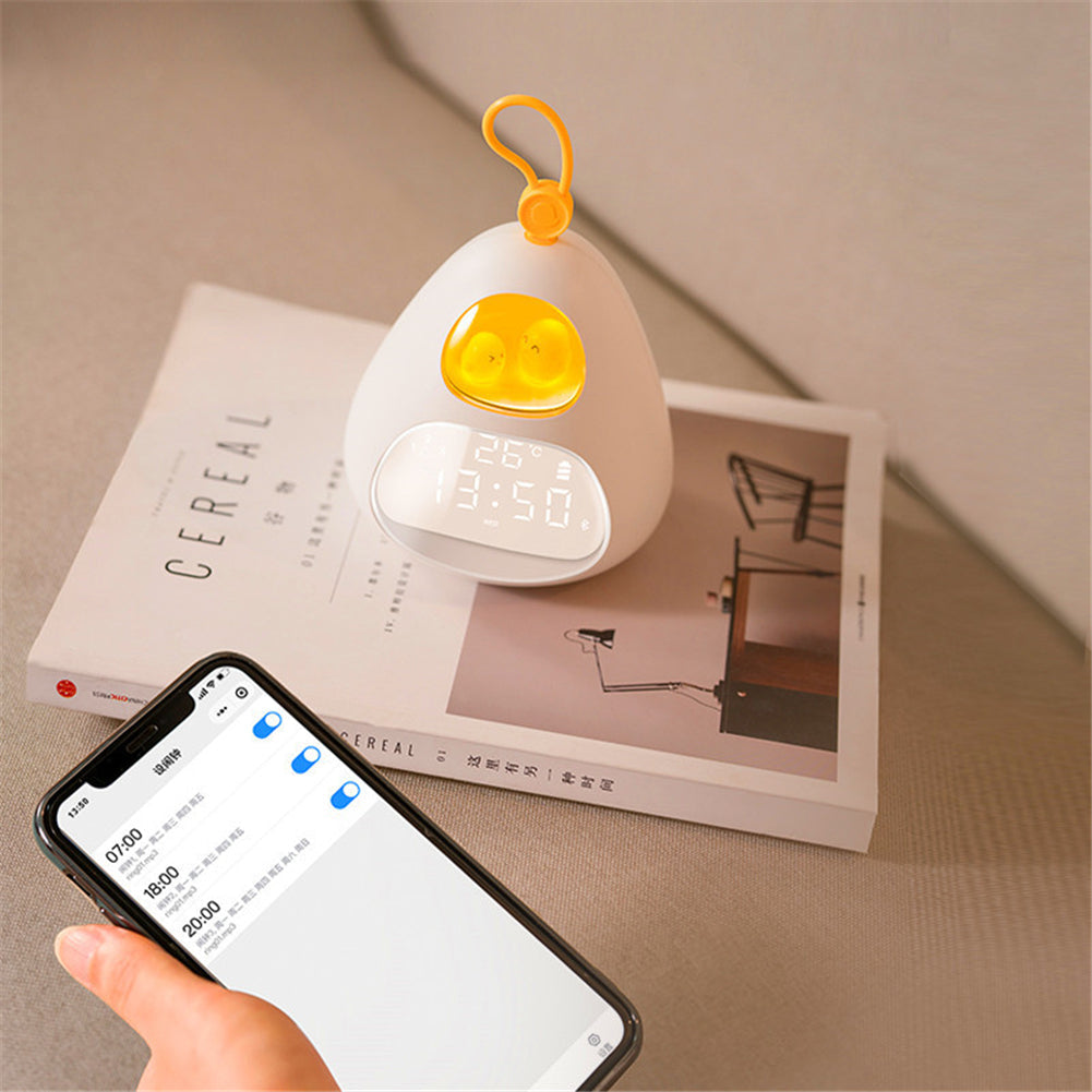 Adorable Night Light Alarm Clock - Dimensions of 11.6x10.9 CM