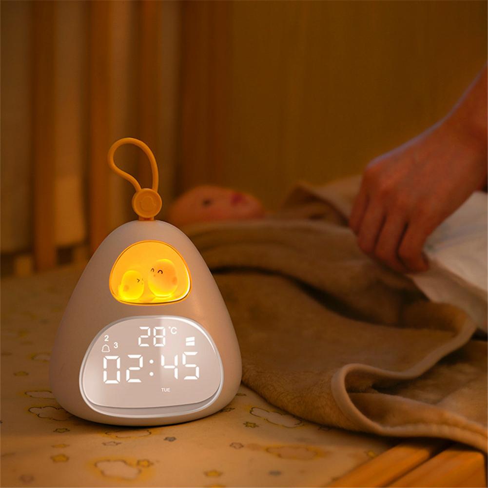 Adorable Night Light Alarm Clock - Dimensions of 11.6x10.9 CM