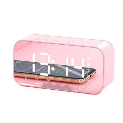 Radio despertador con espejo Bluetooth