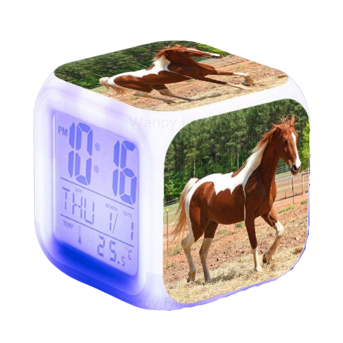Réveil led cheval au trot-Reveilleur