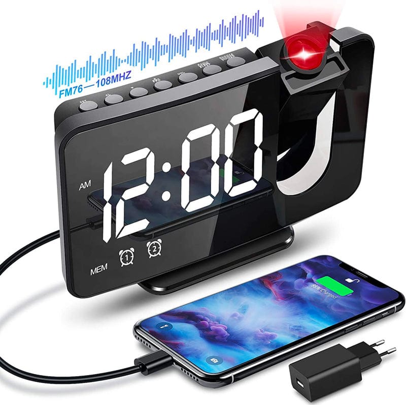 Réveil Projecteur - Radio FM-Reveilleur