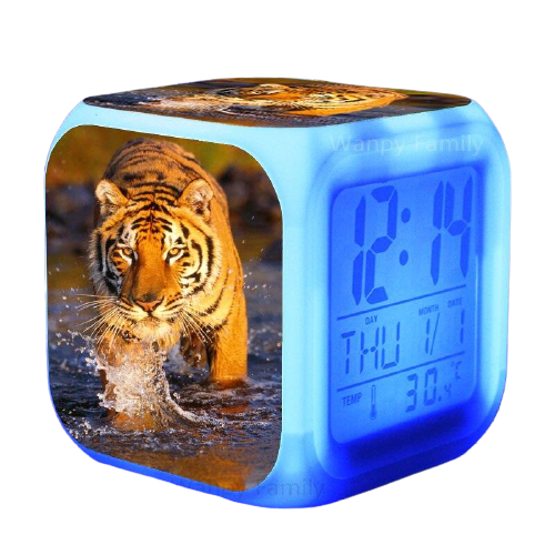 Réveil led tigre dans l'eau-Reveilleur