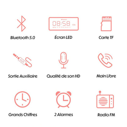 Radio despertador conectado - Altavoz Bluetooth