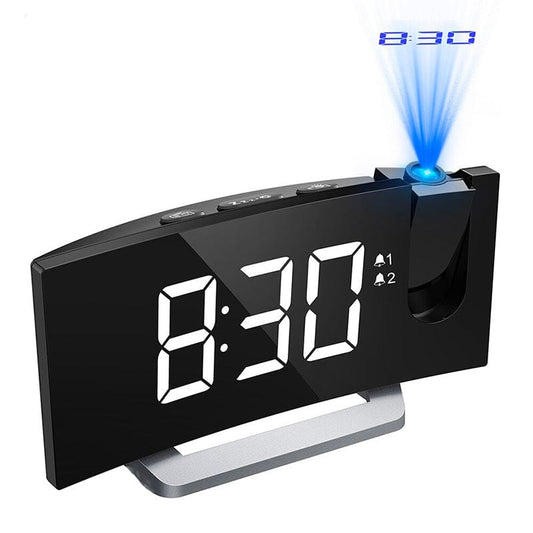 Radio Réveil Projecteur LED 5 Pouces-Reveilleur