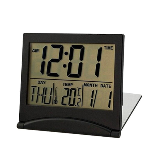 Réveil De Voyage Pliable (Noir)-Reveilleur