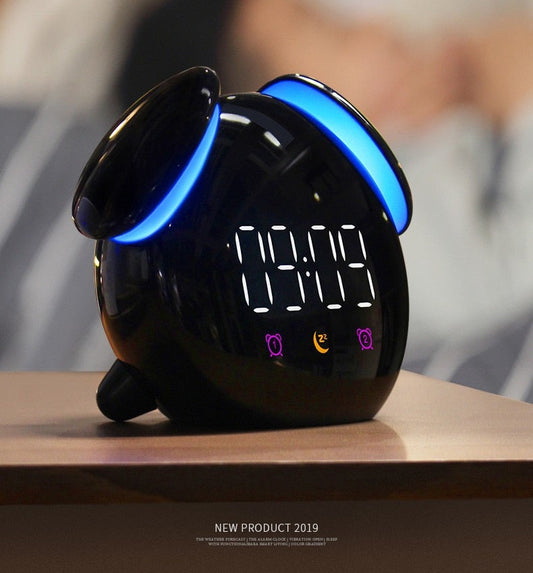 Réveil Noir Design Intelligent : L'Alliance Parfaite de l'Esthétique et de la Technologie-Reveilleur