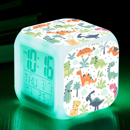 Réveil Dinosaure Cube - Dimensions de 8x8 CM-Reveilleur