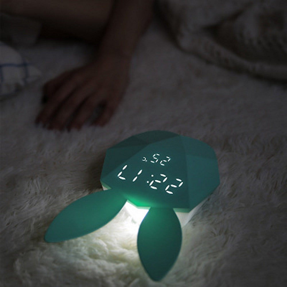 Réveil Lapin Muet Veilleuse LED Magnétique Température - Dimensions de 12x5 CM
