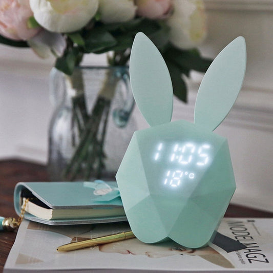 Réveil Lapin Bleu Adorable-Reveilleur