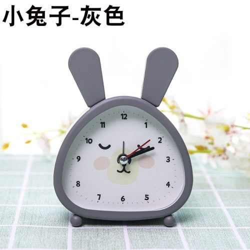 Cute Mute Rabbit Alarm Clock - Dimensions of 12x10 CM