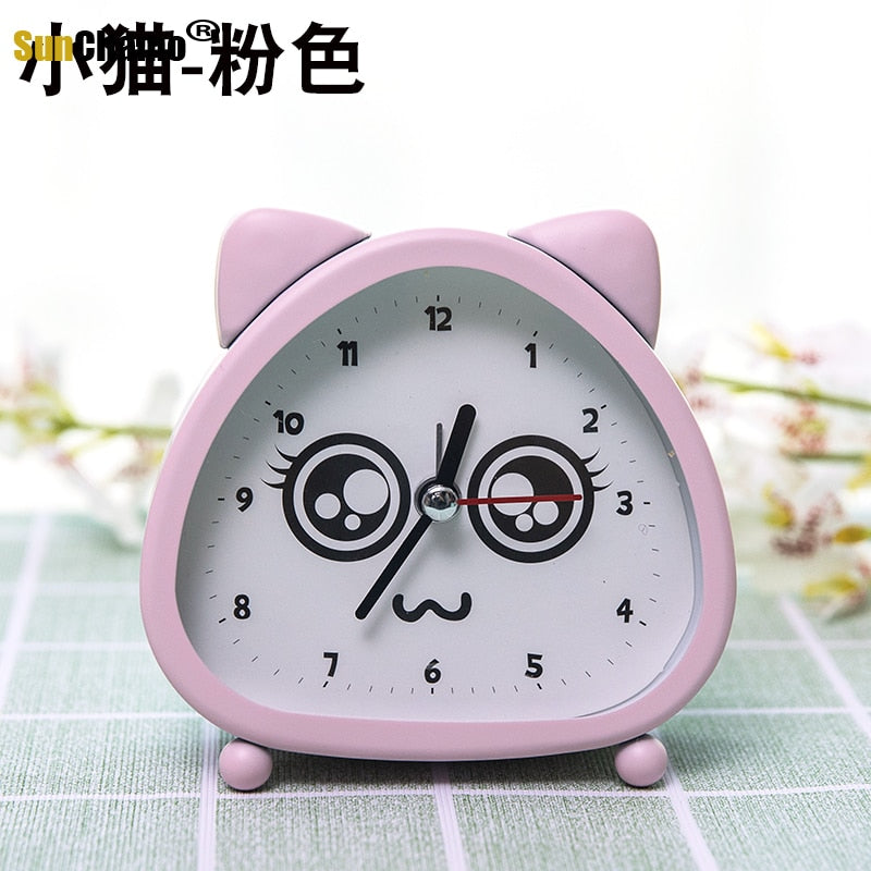Cute Mute Rabbit Alarm Clock - Dimensions of 12x10 CM