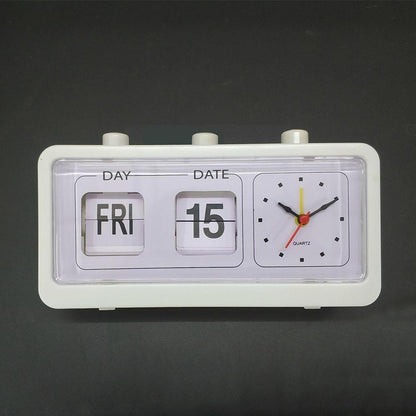 Alarm Clock Display Vintage Calendar