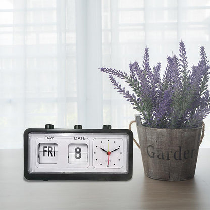 Alarm Clock Display Vintage Calendar
