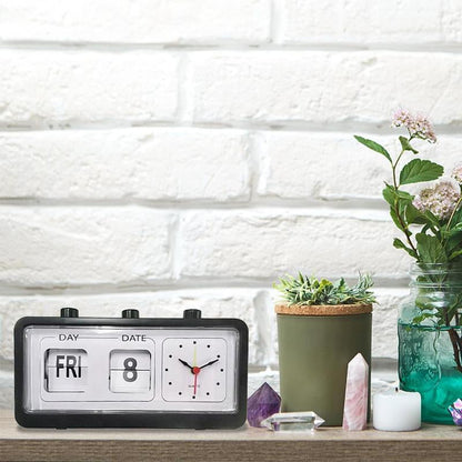 Alarm Clock Display Vintage Calendar